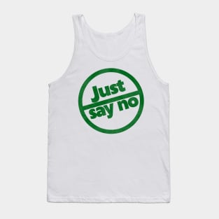 Vintage Just Say No 80s Anti-Drugs PSA Tank Top